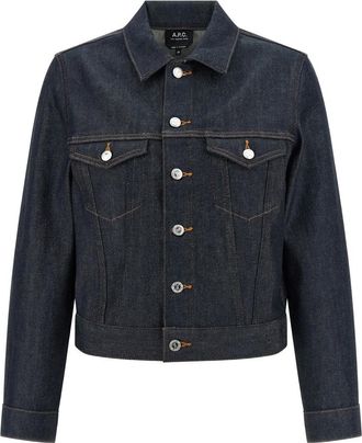 A.P.C. A. P.C. Dion Cropped Denim Jacket
