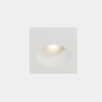 Netlighting Bat Outdoor LED Recessed Wall Light Square White IP65 2.2W 3000K