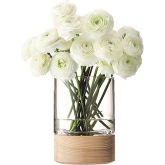 LSA Lotta Ash Base Vase in Clear at Nordstrom