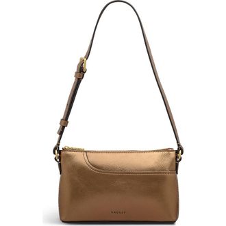 Radley London Pockets - Metallic Mini Ziptop Shoulder Bag in Olive Gold at Nordstrom, Size X-Small