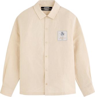 Jacquemus La Chemise Atelier Linen-blend Shirt - Off White - 52 (IT52 / XL)