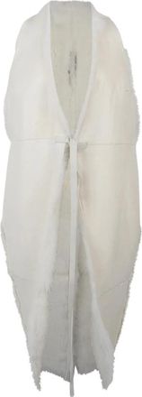 Rick Owens SL Cyclops Jas - Dames - Bodywarmers - Wit - S - Katoen - Jassen