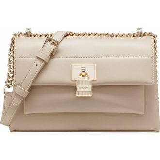 DKNY Evie Flap Shoulder Bag in Lt Khaki at Nordstrom