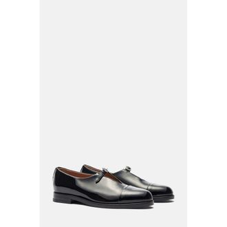 Scarosso Vittoria Monks in Black - Patent at Nordstrom, Size 39.5