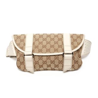Gucci Gg Canvas Beige Gg Canvas Fanny Pack (Pre-Owned)