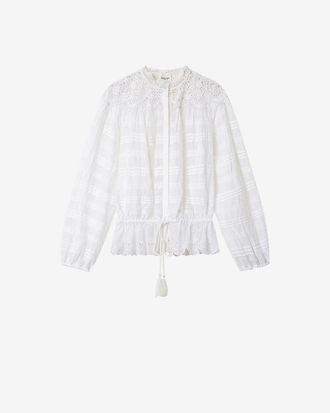 Isabel Marant Blouse Polly - Femme - Blanc - Taille 34 - Marant &Eacute;toile