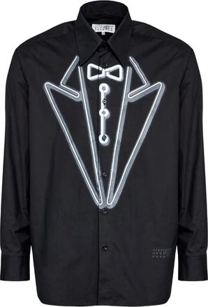 Maison Margiela Camicia con stampa - Nero