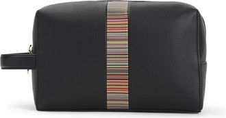 Paul Smith Beauty Case - Heren - Toilettassen - Zwart - ONE Size - Leer - Tassen
