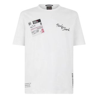 Paul & Shark Paul & Shark, T-Shirts, male, White, Size: 2XL Printed T-shirt