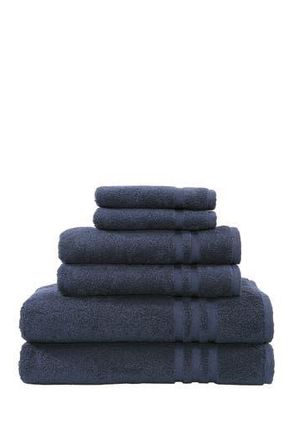 Linum Home Textiles Denzi 6-Piece Towel Set - Twilight Blue at Nordstrom Rack