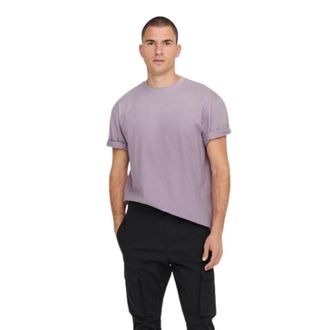 Only & Sons Only & Sons, Tops, Heren, Paars, L, M Fred RLX SS TEE