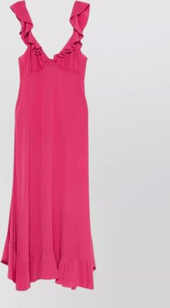 Chlo&eacute; silk ruffled maxi dress