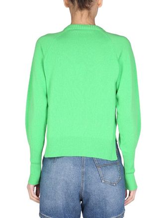 Philosophy di Lorenzo Serafini Logo Inlay Virgin Wool Sweater - Green