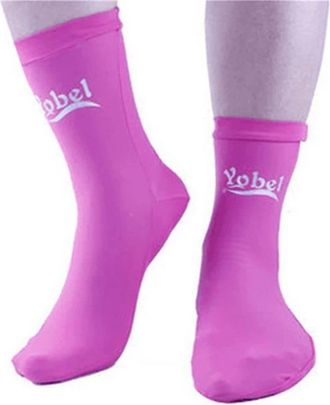 Generic Water Sports Swimming Premium Fin Dive Socks, Swimming Accessories, Diving Boot Socks For Adult(Pink)