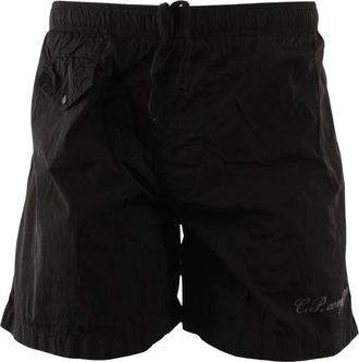 C.P. Company Logo-print Zwemshorts - Heren - Strandmode - Zwart - 2XL - Badmode