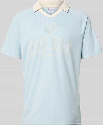 Karl Kani Regular Fit T-Shirt mit Umlegekragen Modell Heritage in Hellblau, Gr&ouml;&szlig;e XXL