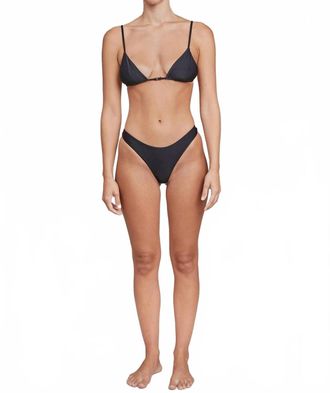 Acacia Wren Triangle Bikini Top In Black