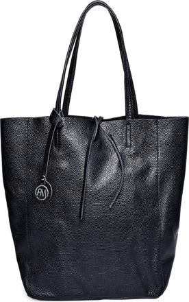 Roberta M Zwart Rundleer Tas