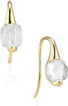 House of Frosted Annabell 14K Gold Plated Sterling Silver White Topaz Threader Earrings in Yellow Gold/White at Nordstrom Rack
