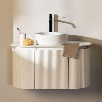 Sklum Conjunto De Muebles De Ba&ntilde;o En Madera Carsone Sklum