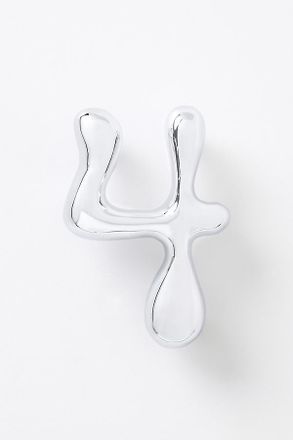 Anthropologie Bubble Polished Chrome House Numbers