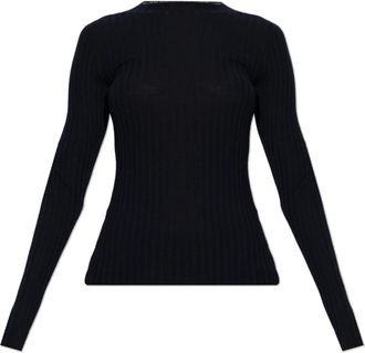 Balenciaga Wool Turtleneck Sweater - Dames - Ronde hals truien - Blauw - XS - Wol - Truien & Vesten