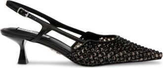 Steve Madden Platte schoenen in zwart mesh - Dames - Pumps - Zwart - 38 EU - Schoenen