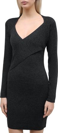 Iro Alexa Criss Cross Dress In Dark Grey