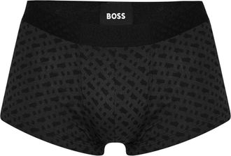 HUGO BOSS Elastische boxershorts met monogram voor heren (set van 3) (Zwart)