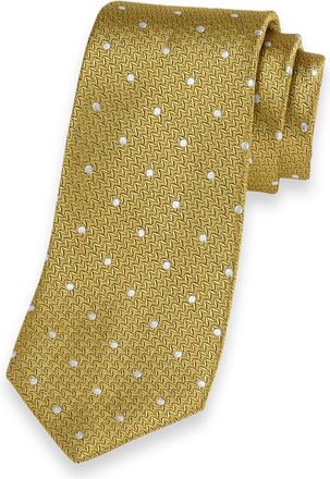 Paul Fredrick Dot Woven Silk Tie
