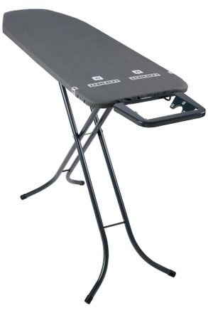 Leifheit B&uuml;gelbrett, Schwarz, Textil, Uni, 69 cm Schubladen, 38x88x120 cm, Haushalt & Kleinelektro, W&auml;schepflege, B&uuml;gelbretter & Bez&uuml;ge