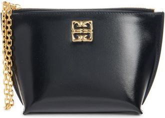 Givenchy Small 4G Liquid Calfskin Clutch in Black at Nordstrom