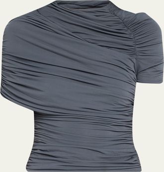 Ronny Kobo Vega Ruched Jersey Top