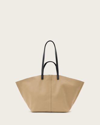 AllSaints Phoenix Spacious Leather Tote Bag