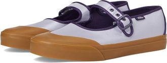 Vans Mary Jane Flat Shoes Nylon Purple/Black : Mens 11 - Womens 12.5 Medium, Canvas
