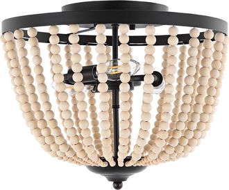 Safavieh Hamlin 3-Light 15In Flush Mount