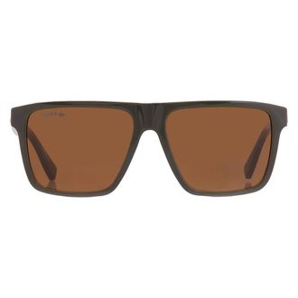 Lacoste Brown Square Mens Sunglasses L6027S 275 57