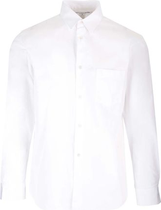 Comme Des Garçons Cotton Poplin Shirt Shirts Bianco-Uomo