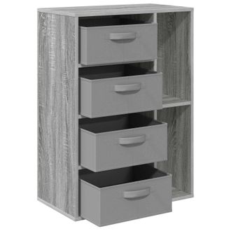 vidaXL Aparador Sonoma Gris 60 X 33,5 X 84 Cm Vidaxl