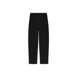 Issey Miyake Broeken, Heren, Zwart, L, Rechte broek