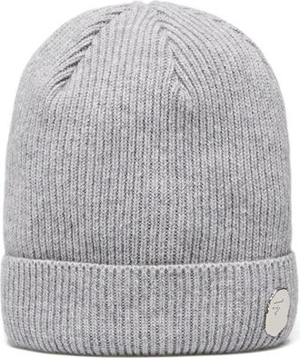 A Bathing Ape One Point ribbed knit beanie - unisex - Wool/Cashmere - One Size - Grey