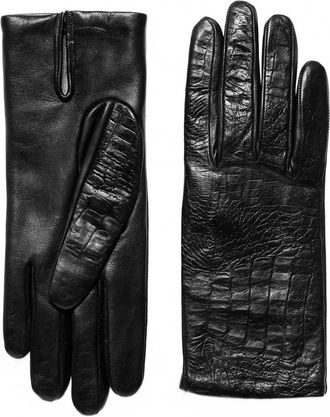 Carolina Amato Womens Corbino Corto Glove In Black