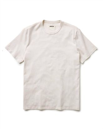 Taylor Stitch Mens Organic Cotton Tee In Vintage White