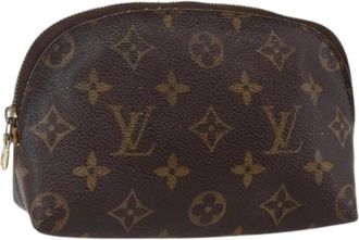 Louis Vuitton Pre-owned Clutches, female, Brown, Size: ONE SIZE Pre-owned Monogram Pouch