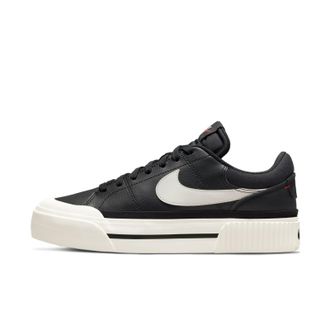Nike DM7590-001 Court Legacy Lift Sneaker Adult Black/SAIL-White-Team Orange 5