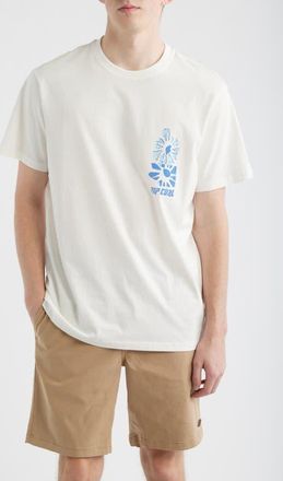 Rip Curl Liquid Trips Flower Graphic T-Shirt in Bone at Nordstrom, Size Xx-Large