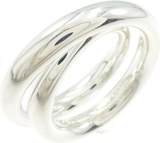 Herm&egrave;s Silver Silver 925 Band Ring (Pre-Owned)