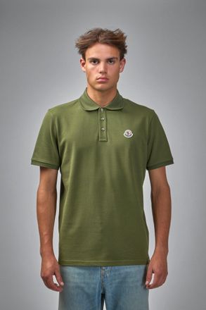 Moncler Embroidered Logo Cotton Piquet Polo Shirt