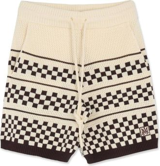 Amiri Casual Shorts, male, Multicolor, XL, Checkered Mesh Short