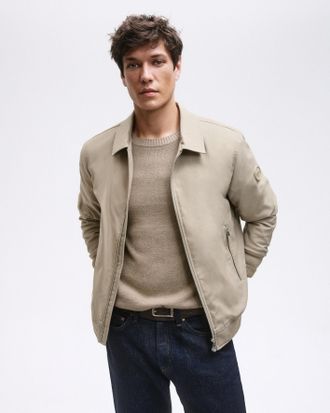 Joop Strickpullover JOOP JEANS Belao, Herren, Gr. L, beige (medium beige), Strick, Obermaterial: 100% Baumwolle, clean, unifarben, regular fit normal, Rund